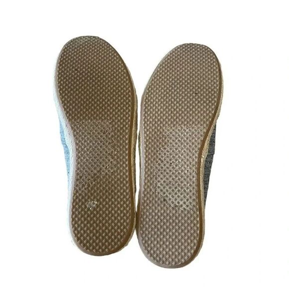 Toms Women's Deconstructed Alpargata Chambray Navy Ankle-High Canvas SZ 10 - Picture 8 of 11